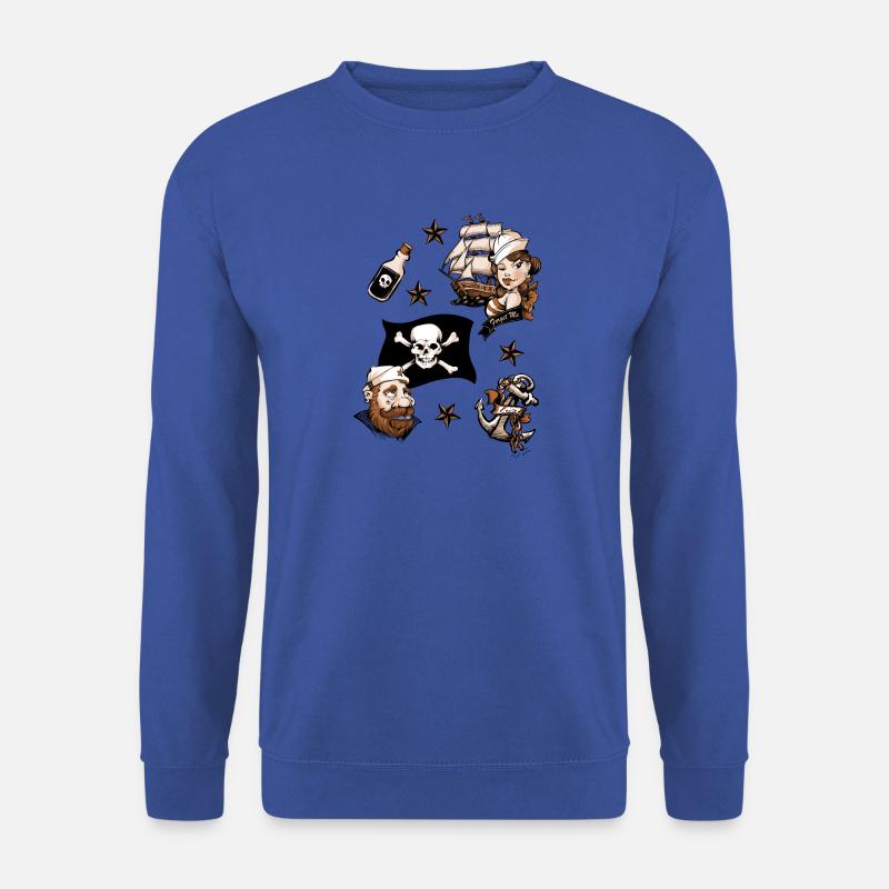 Seemann Liebe Tattoo - Unisex Pullover - Royalblau
