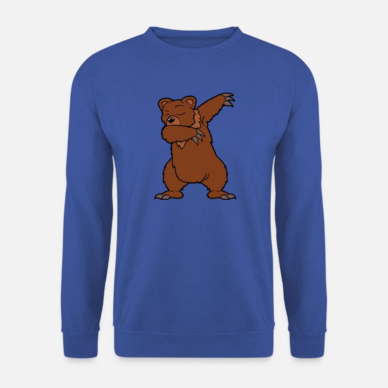 Dabbing Dab Tanzen Braunbär Bär - Unisex Pullover - Royalblau