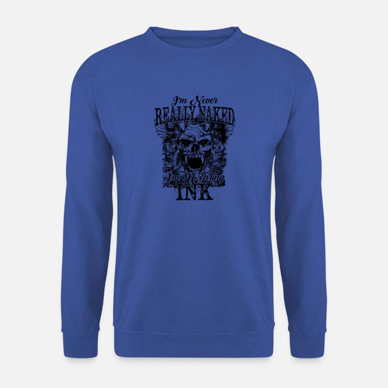 ✒ Skull Tattoos > I'm Wearing Ink - Unisex Pullover - Royalblau