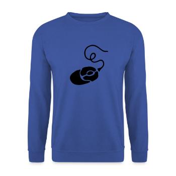 Gamer Geschenk Maus / Mouse - PC - Unisex Pullover - Royalblau - Vorne - Alina (178cm) & Michal (187cm)