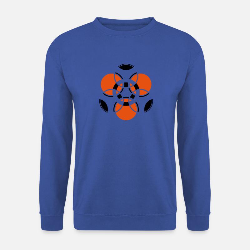 Geometrie - Mandala - Sacred Geometry - Festival - Unisex Pullover - Royalblau