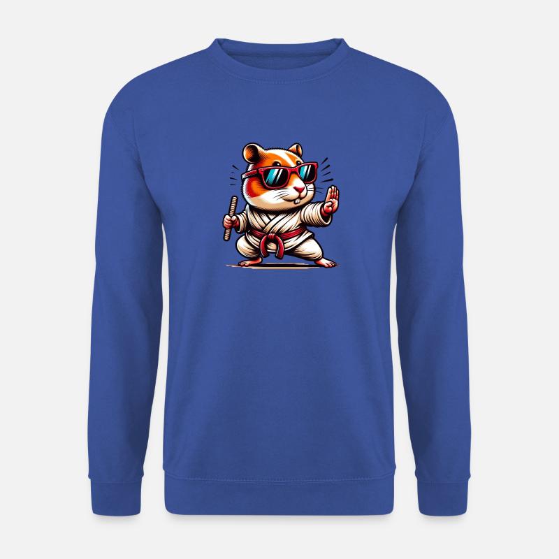 Cooler Hamster Kampfsport Meister - Unisex Pullover - Royalblau