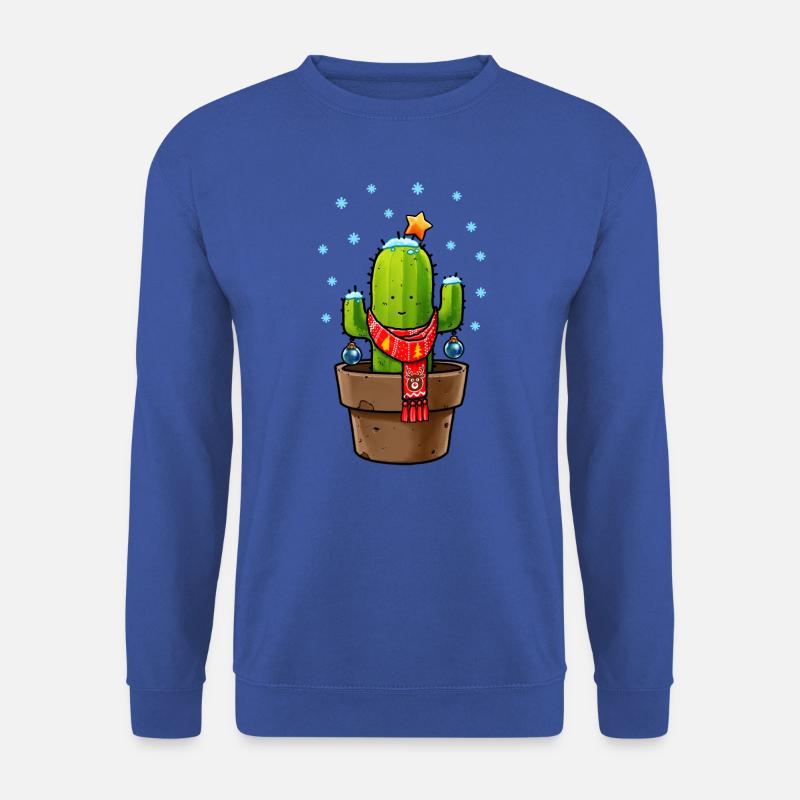 Kaktus an Weihnachten - Unisex Pullover - Royalblau