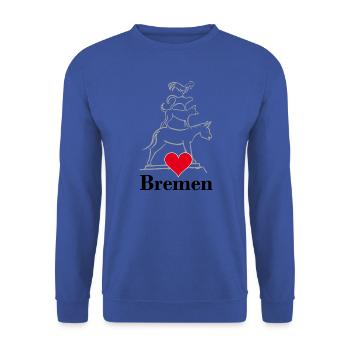 Bremen, Bremen Town Musicians, Ville, Allemagne - Sweat-shirt Unisexe - bleu royal - Devant - Alina (178cm) & Michal (187cm)