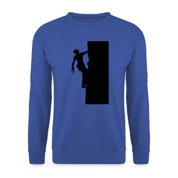 Klettern Berg climbing - Unisex Pullover - Royalblau - Vorne - Alina (178cm) & Michal (187cm)