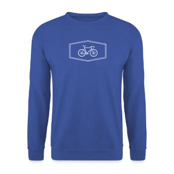 Vélo dans la boîte - Sweat-shirt Unisexe - bleu royal - Devant - Alina (178cm) & Michal (187cm)