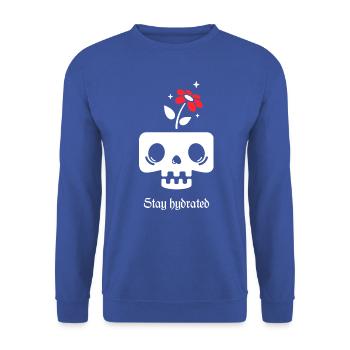 Stay hydrated - Unisex Sweatshirt - royal blue - Front - Alina (178cm) & Michal (187cm)