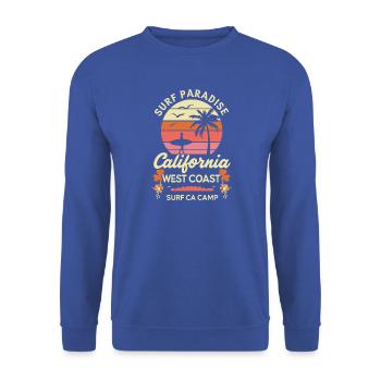 Surfers Paradise - Unisex Pullover - Royalblau - Vorne - Alina (178cm) & Michal (187cm)