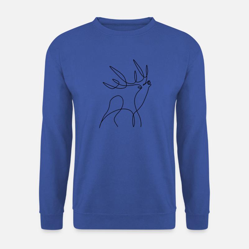 Hirsch - Unisex Pullover - Royalblau