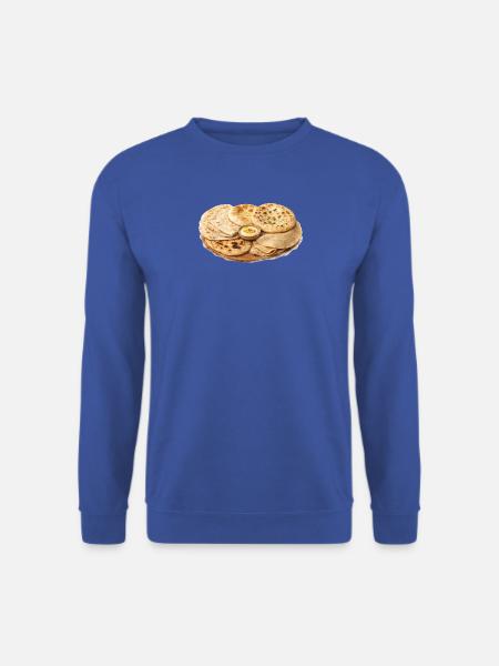 internationale Fladenbrotplatte - Unisex Pullover - Royalblau