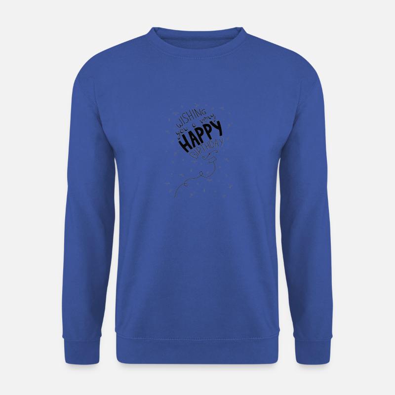 Glücklicher Bday - Unisex Pullover - Royalblau