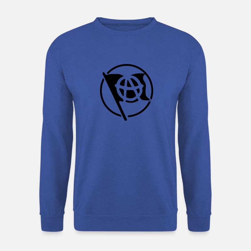 anarchie Flagge schwarz - Unisex Pullover - Royalblau