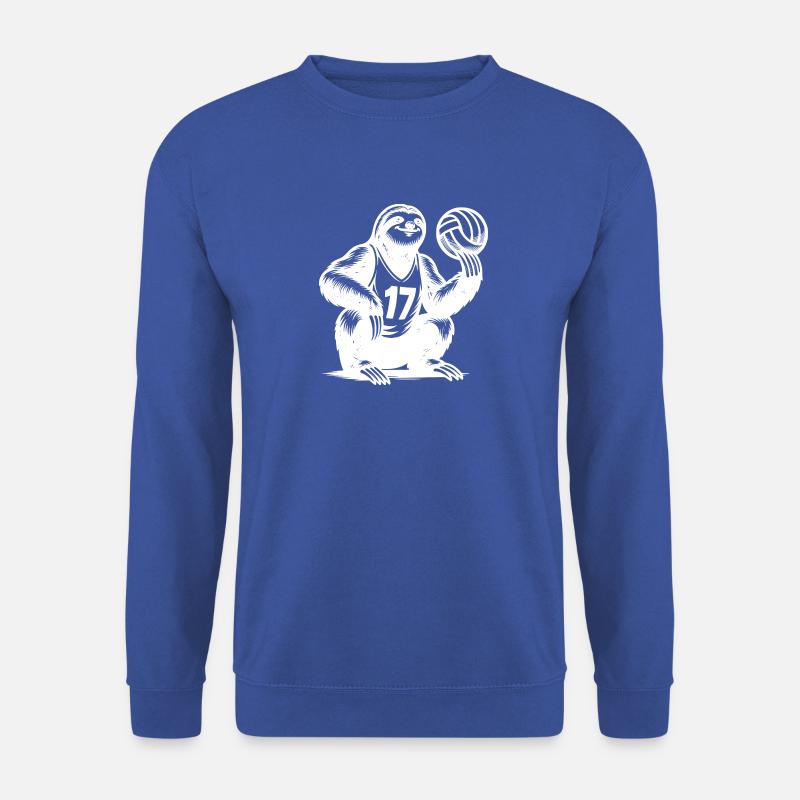 Sloth Volleyball Player Silhouette - Unisex Sweatshirt - royal blue