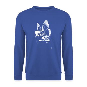 Mama Mother Nature (Negativ Farbe) - Unisex Pullover - Royalblau - Vorne - Alina (178cm) & Michal (187cm)