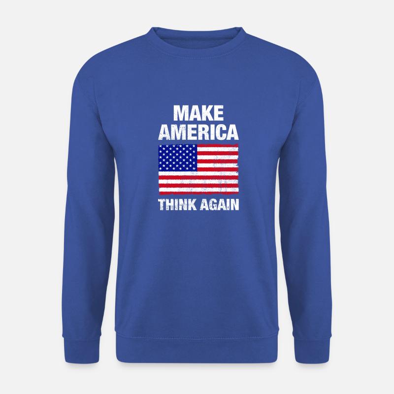 Make America Think Again - Unisex Sweatshirt - royal blue