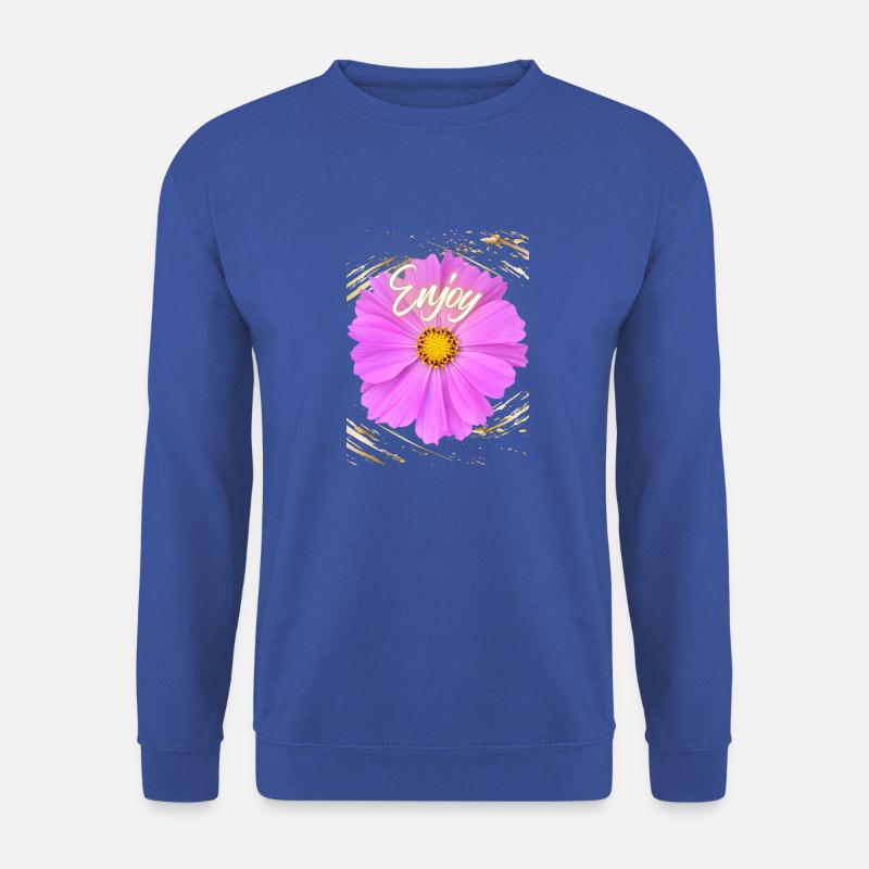 Enjoy Flower - Unisex Pullover - Royalblau