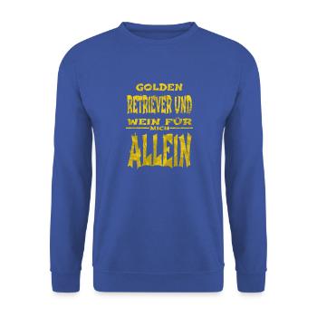 job carpenter quotes tshirts forestry arborists - Unisex Pullover - Royalblau - Vorne - Alina (178cm) & Michal (187cm)