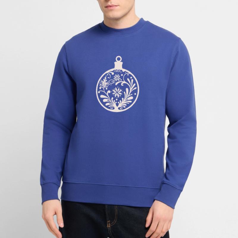 Weihnachtskugel Deko Unisex Pullover