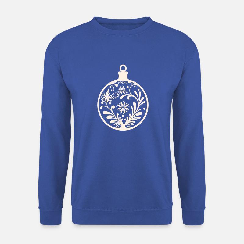 Weihnachtskugel Deko - Unisex Pullover - Royalblau