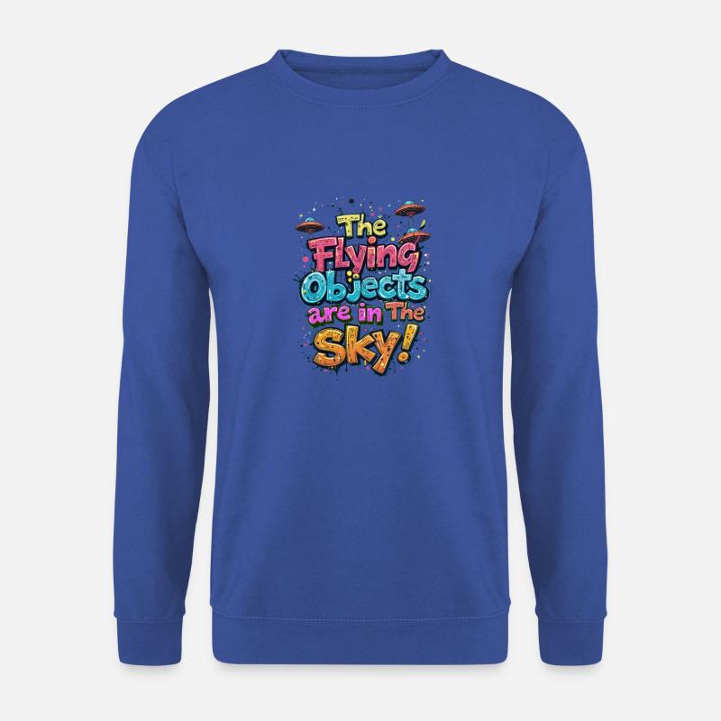 Flugobjekte am Himmel - Unisex Pullover - Royalblau