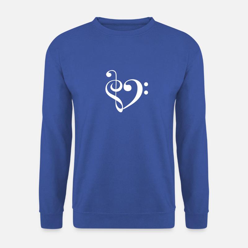 Musik Herz - Unisex Pullover - Royalblau