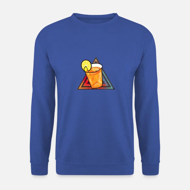 Retro Dreieck Zitronentee - Unisex Pullover - Royalblau