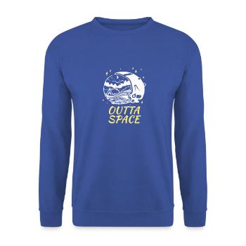 Outta Space - Unisex Sweatshirt - royal blue - Front - Alina (178cm) & Michal (187cm)