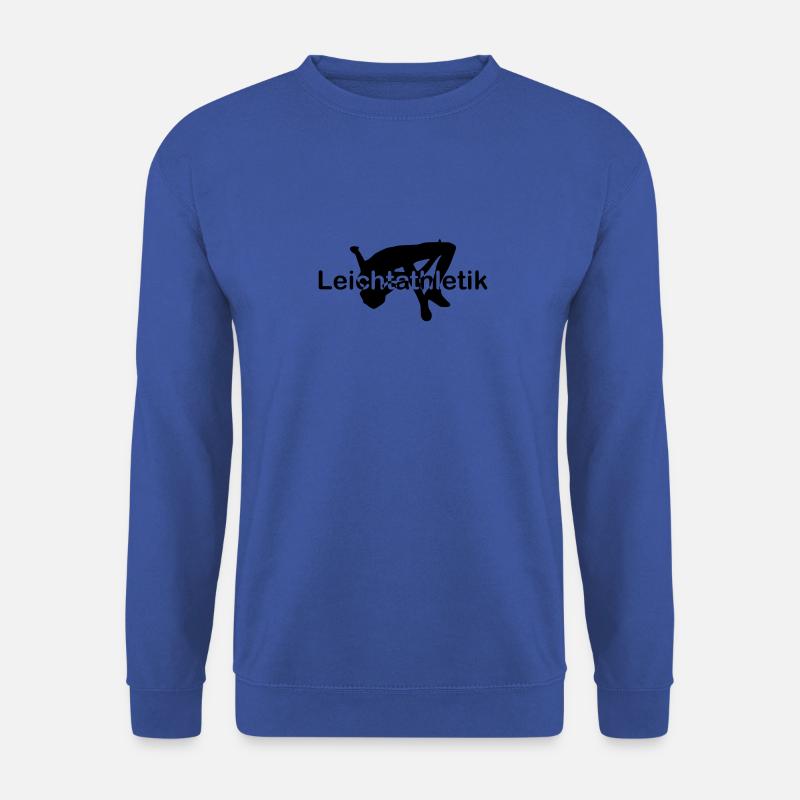 Leichtathletik Hochsprung Schrift mittig - Unisex Pullover - Royalblau
