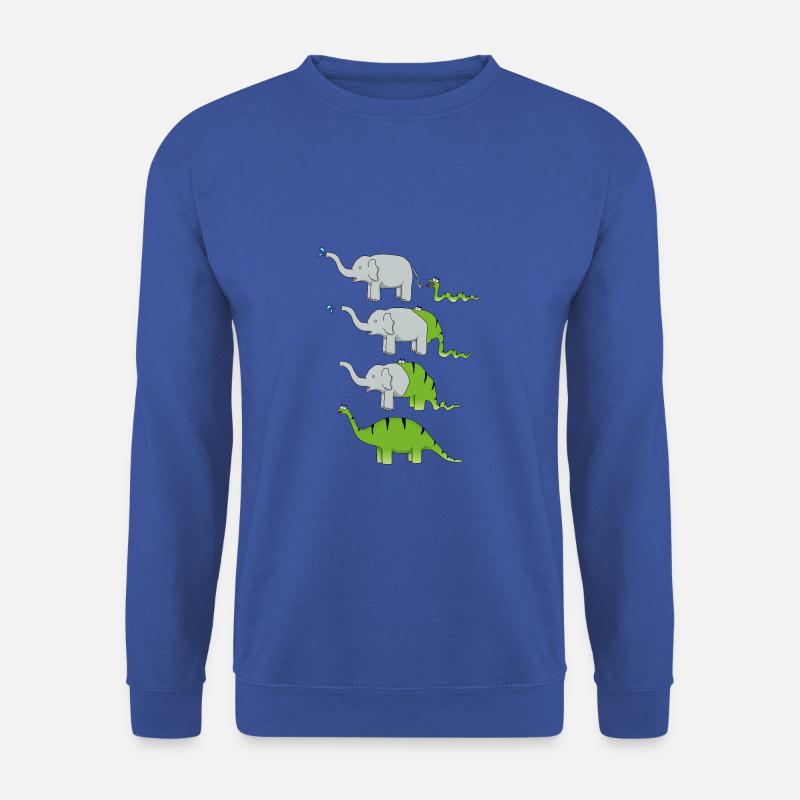Dinosaurier-Evolution - Unisex Pullover - Royalblau