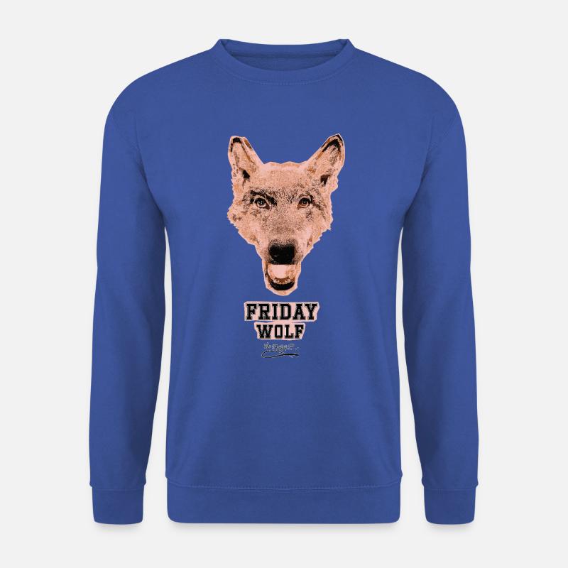 FRIDAYWOLF - Unisex Pullover - Royalblau