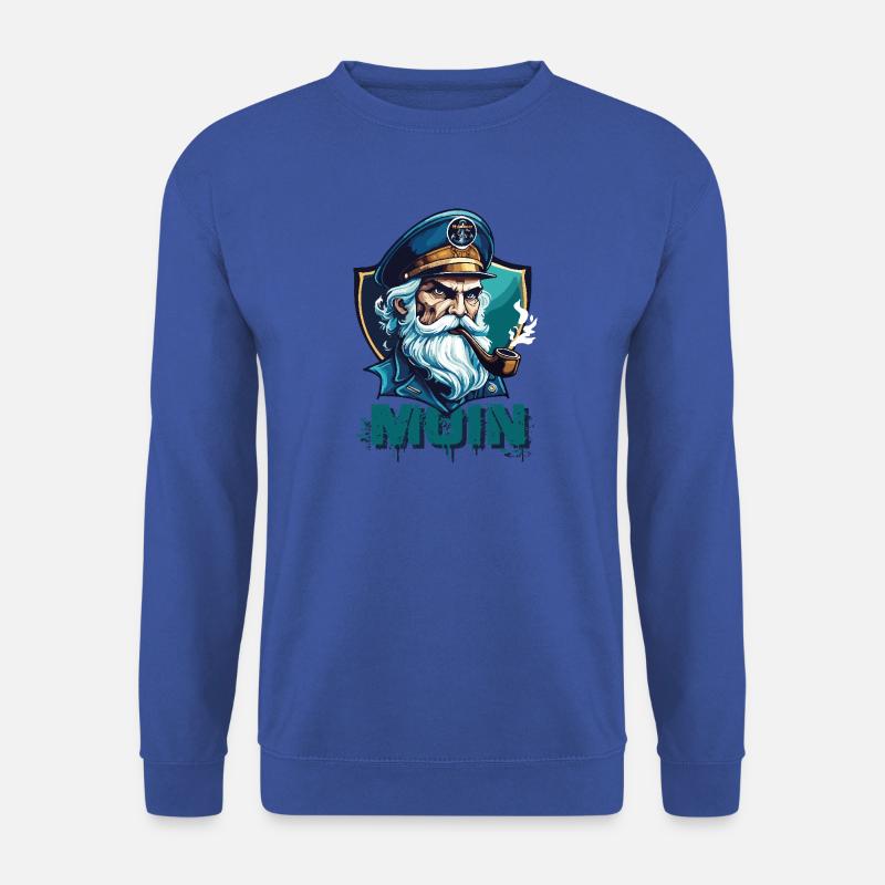 MOIN - Grim Captain with Whistle - Unisex Sweatshirt - royal blue