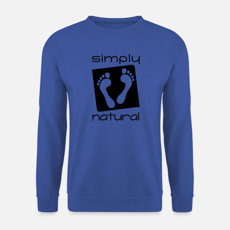 simply natural - einfach natürlich barfuß - Unisex Pullover - Royalblau