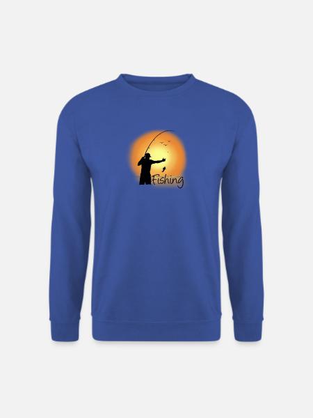 Abendfischen am See - Unisex Pullover - Royalblau