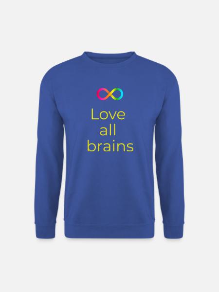 Love_all_brains - Unisex Pullover - Royalblau