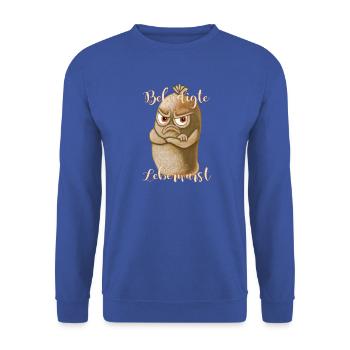 Beleidigte Leberwurst - Unisex Pullover - Royalblau - Vorne - Alina (178cm) & Michal (187cm)
