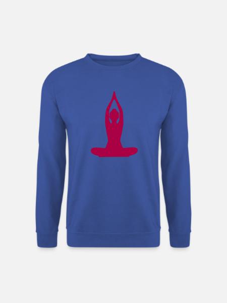 Yoga Forms Silhouettes Meditation - Unisex Sweatshirt - royal blue