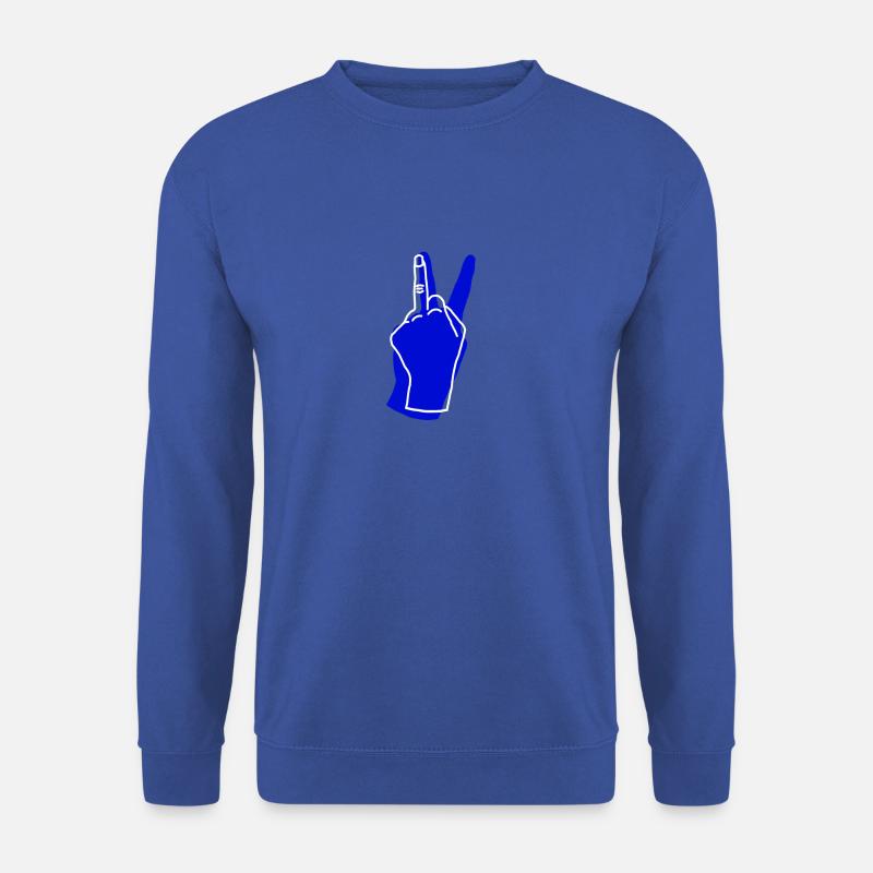 peace blue - Unisex Pullover - Royalblau