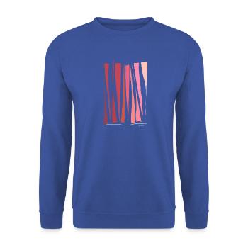 Abstract design For grilling you need a rust - Unisex Sweatshirt - royal blue - Front - Alina (178cm) & Michal (187cm)