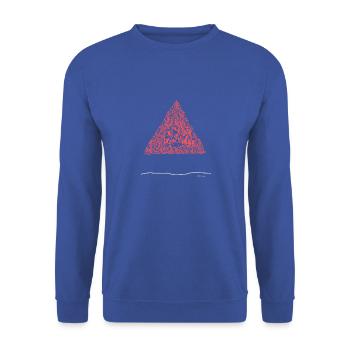 Abstract design the protective roof of the home - Unisex Sweatshirt - royal blue - Front - Alina (178cm) & Michal (187cm)
