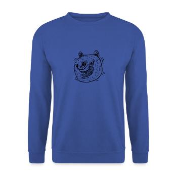 Berli - Unisex Sweatshirt - royal blue - Front - Alina (178cm) & Michal (187cm)
