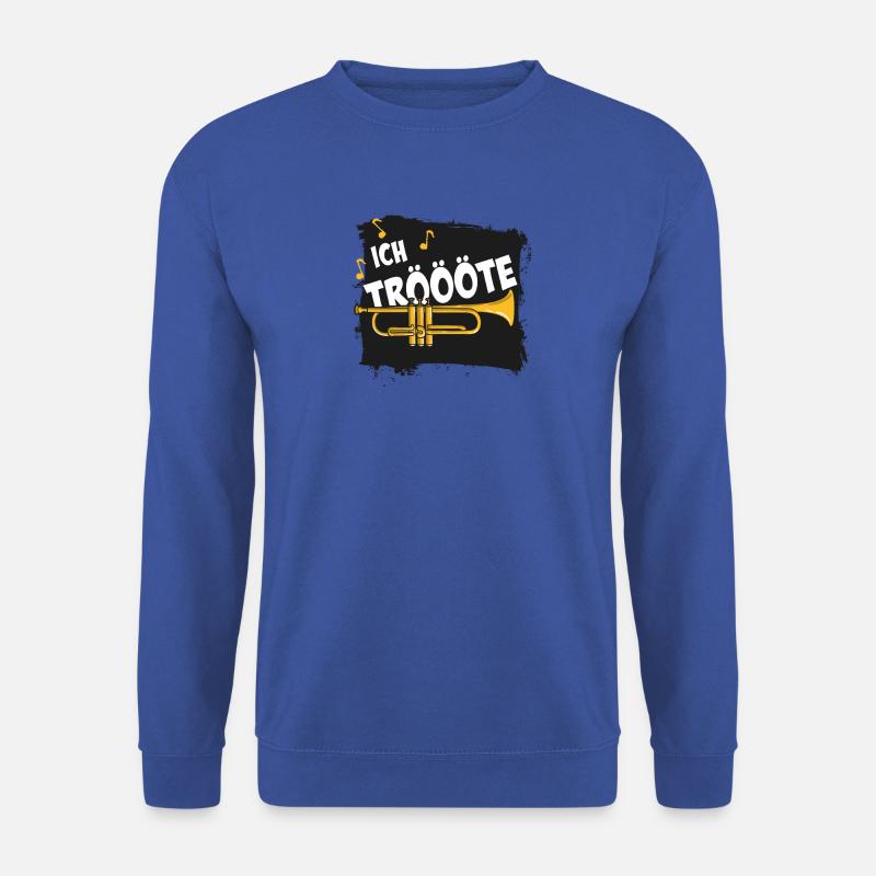 Ich tröte - Trompete - Unisex Pullover - Royalblau