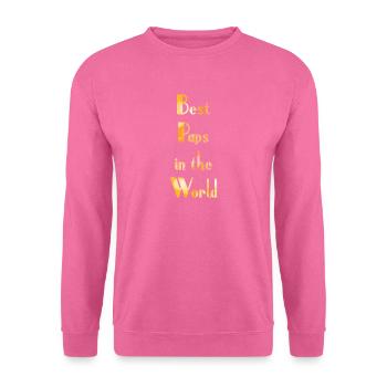 Meilleurs tournées dans le monde / Meilleur papa au monde - Sweat-shirt Unisexe - rose - Devant