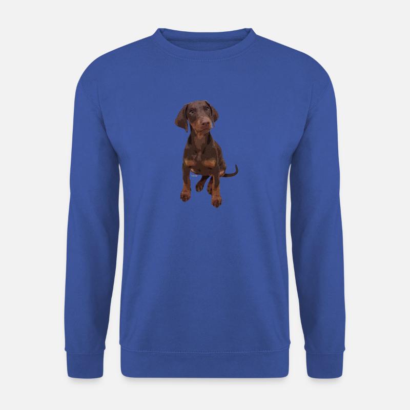 Dobermann-Welpe - Unisex Pullover - Royalblau