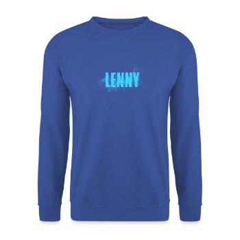 Lenny - Unisex Pullover - Royalblau - Vorne - Alina (178cm) & Michal (187cm)