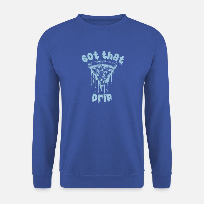 Dripping Pizza - Unisex Pullover - Royalblau