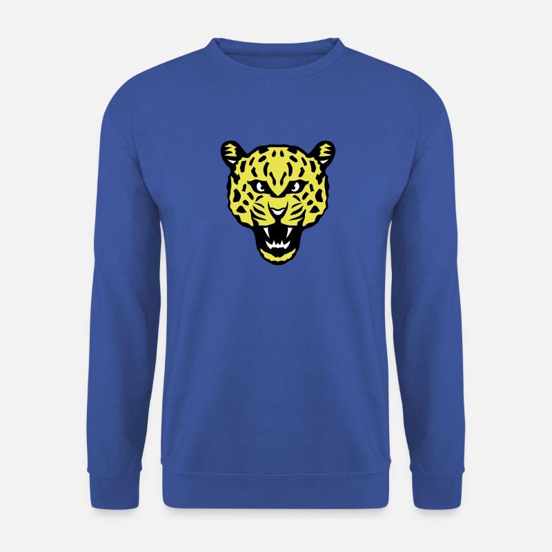 Kopf Leoparden wilde Tiere - Unisex Pullover - Royalblau
