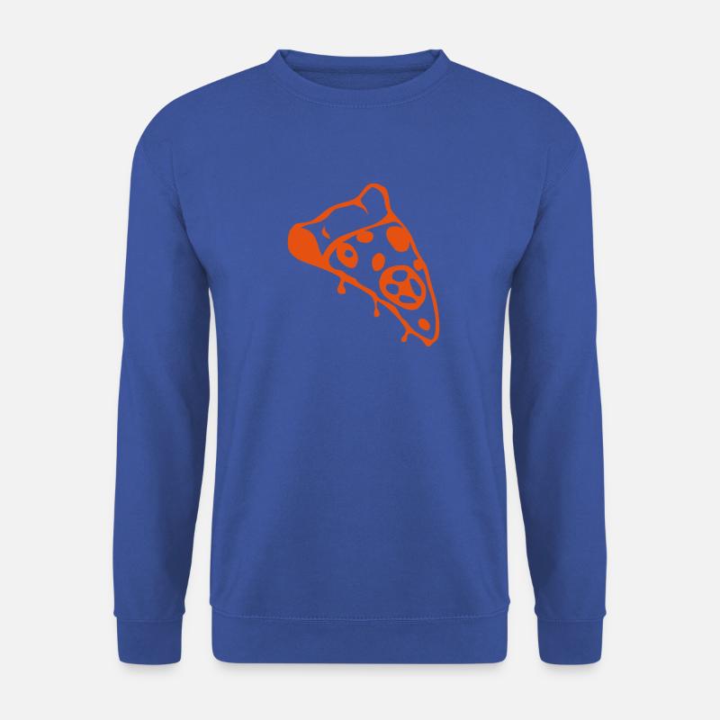 Pizzateilzeichnung 22 5 - Unisex Pullover - Royalblau