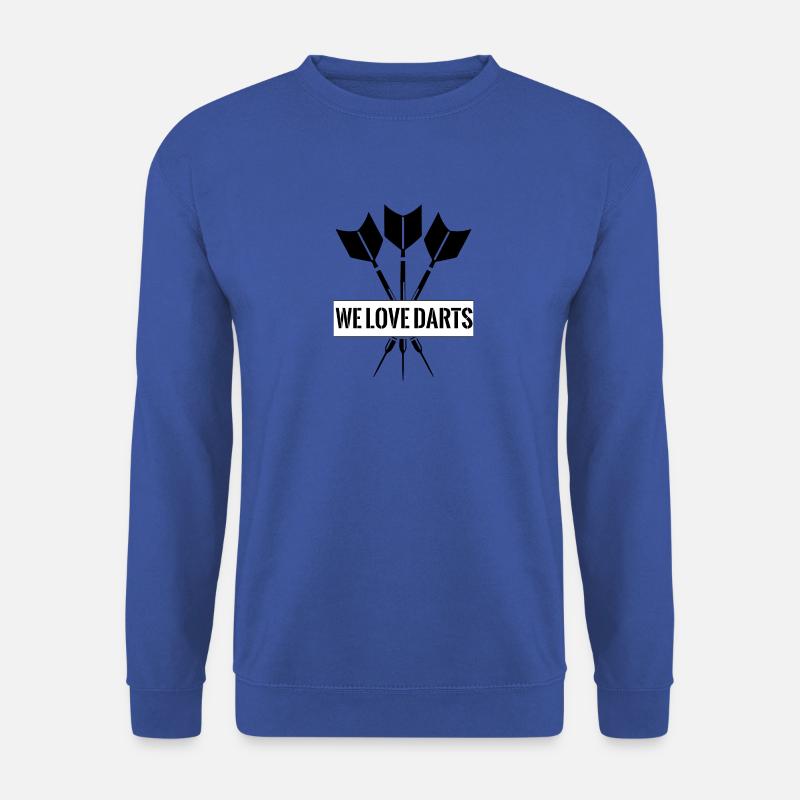 WE LOVE DARTS - Unisex Pullover - Royalblau