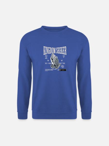 Kingdom Seeker Betende Hände Glauben - Unisex Pullover - Royalblau