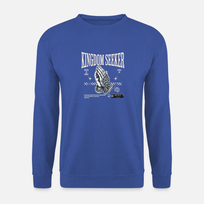 Kingdom Seeker Betende Hände Glauben - Unisex Pullover - Royalblau